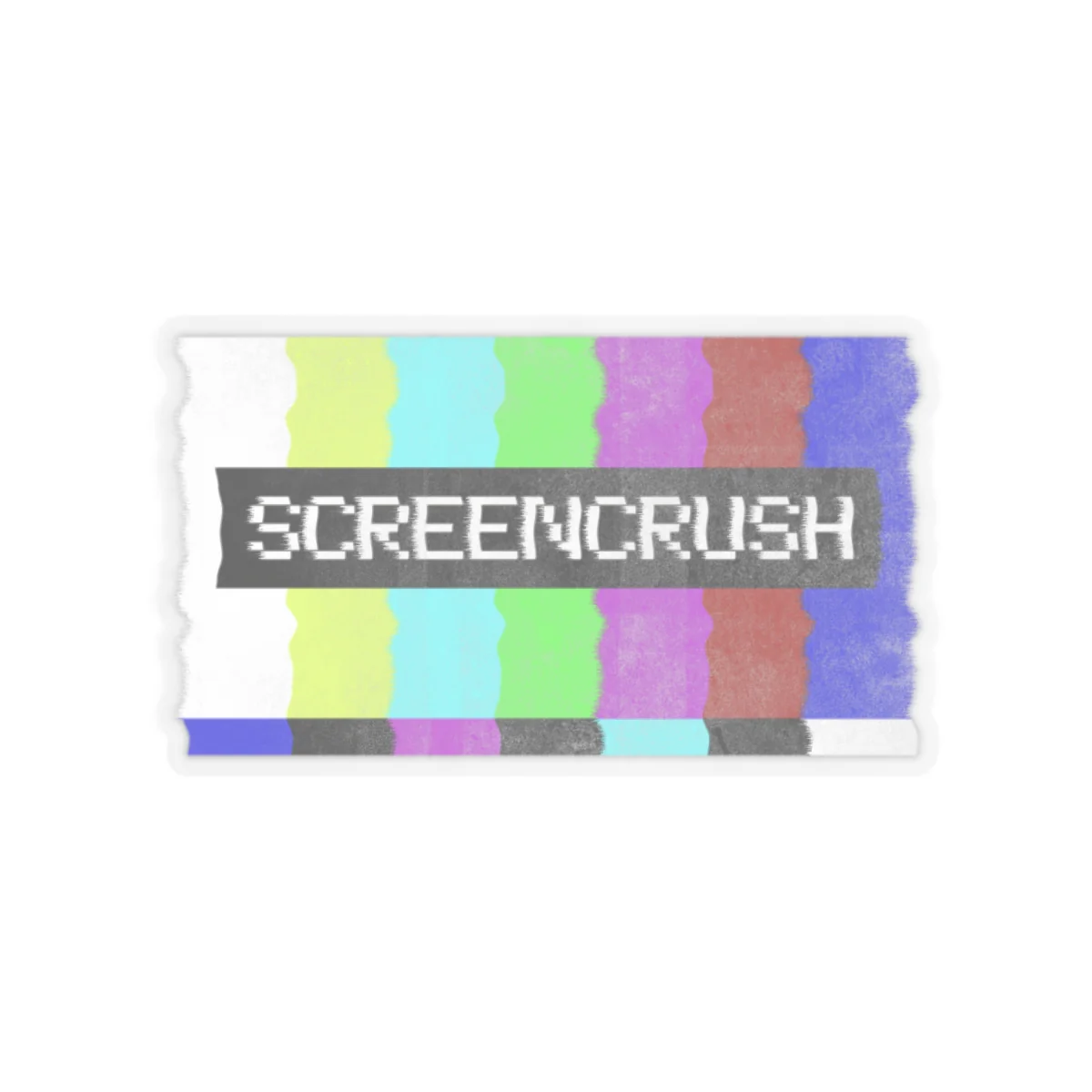 Screencrush Color Bars Kiss Cut Stickers - Image 5