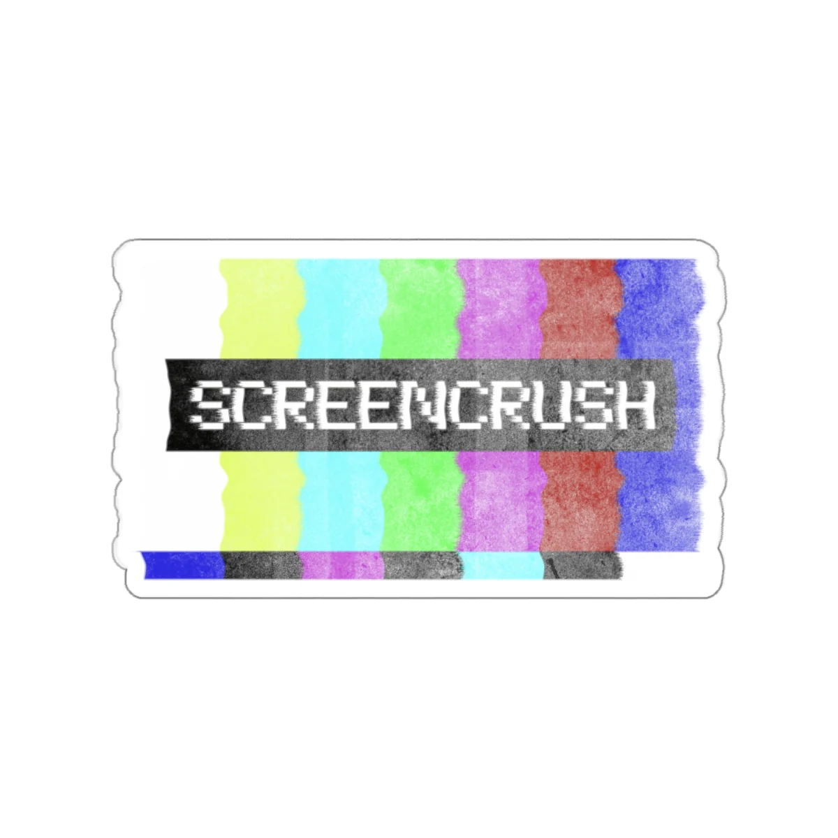 Screencrush Color Bars Kiss Cut Stickers - Image 6
